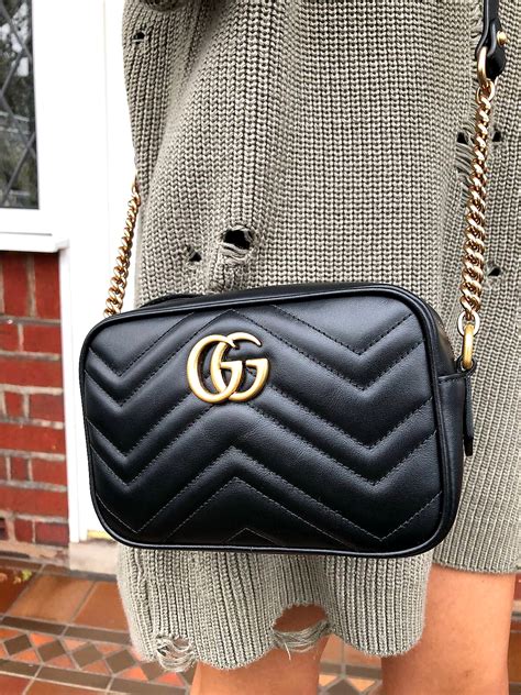 gucci marmont 2.0 leather crossbody bag review|gucci marmont suede bag.